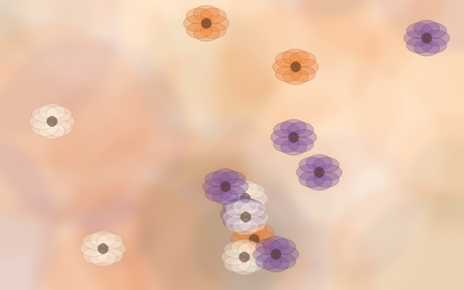 Composizione floreale arancio e viola